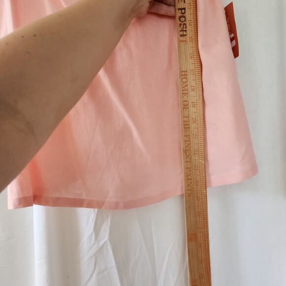 State of Day loungewear set pj casual linen NWT relaxed pink tank shorts S new - Picture 4 of 12